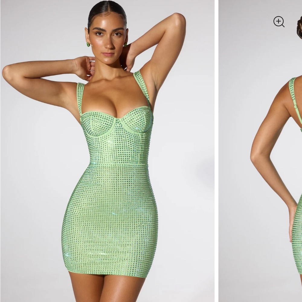 Oh Polly Green Midi Dress